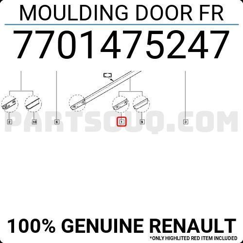 Megane Kapı Bandı Ön Sol 2003- Oem No (7701475247)