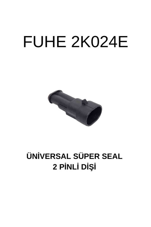 Üniversal Süper Seal - 2 Pinli Dişi Soket Kablolu