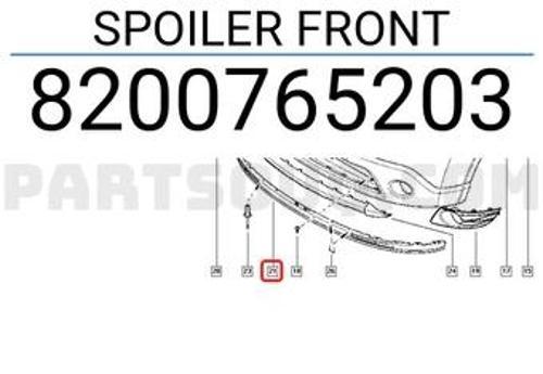 Dacia Sandero 2008 Ön Tampon Spoyleri Oem No (8200765203)