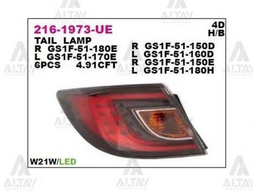Stop Lambası Mazda 6 08= Ledli Sol (1 Adet) (Oem No: 216-1973L-Ue)