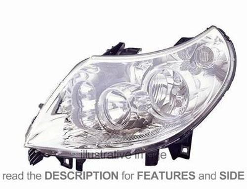 Ducato/Boxer/Jumper 2006- Far Elektrikli (Beyaz Soket) Sol Oem No (1340664080)