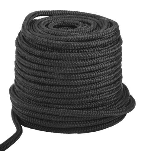 Siyah Renkli İskota Halat İp 12 Mm 10 Metre Yelken Mandar Halatı
