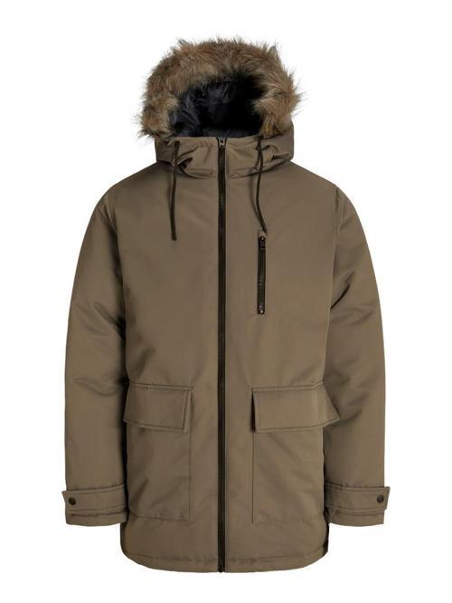 Jack & Jones JJCHARLIE Detachable Faux Fur Parka Erkek Kürk Detaylı Parka - Şık ve Fonksiyonel 