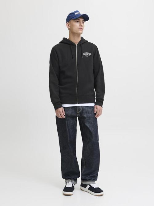 Jack & Jones JJMAKOTO Sweat Zip Hood Erkek Kapüşonlu Sweatshirt - Rahat ve Şık