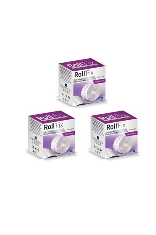 Roll Fix Elastik Sabitleme Bandı Hipoalerjenik Flaster 5 Cm X 10 M 3 Adet