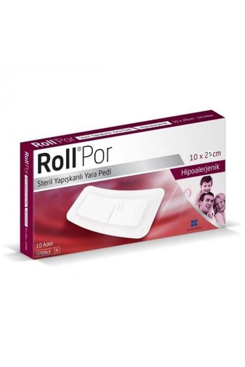 Por 10X25 Cm Steril Yapışkanlı Yara Pedi 12 Adet