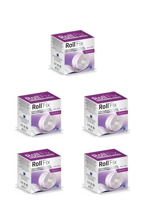Roll Fix Elastik Sabitleme Bandı Hipoalerjenik Flaster 5 Cm X 10 M 5 Adet