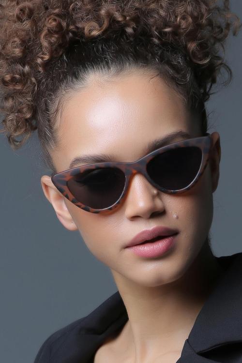 Kadın Kahverengi Leopar Desenli Güneş Gözlüğü Bh 18181