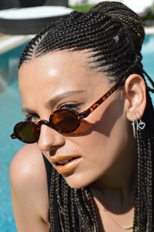 Unisex Leopar Kahverengi Güneş Gözlüğü Bh Y001 05