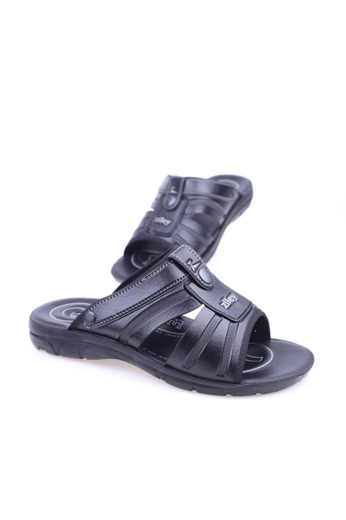 00644 Erkek 4 Nokta Ortopedik Terlik & Sandalet