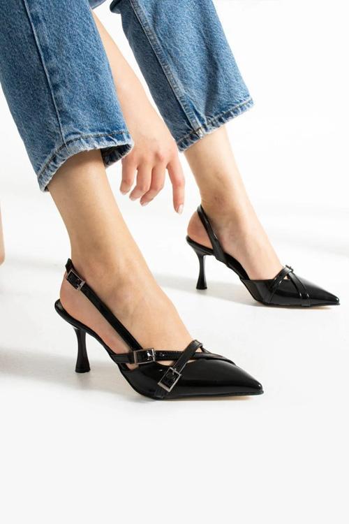 2105 Rugan Kadın Klasik 7 Cm Topuklu Ayakkabı