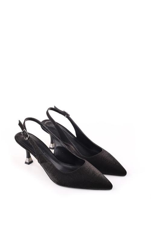 4000 Kadın 7,5 Cm Topuklu Arkası Açık Stiletto Ayakkabı