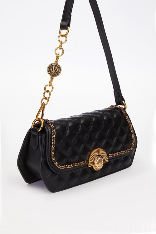 930290 Kadın Yelpaze Kilit Detaylı El & Omuz Çantası