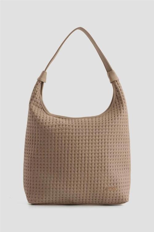 413 Kadın Örgü Desen Omuz Çantası