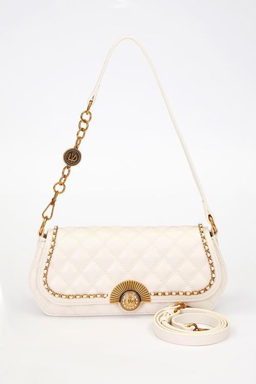 930290 Kadın Yelpaze Kilit Detaylı El & Omuz Çantası