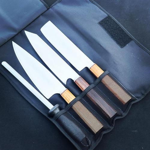 Çantalı Ahşap Kabza Özel Üretim Şef, Kasap, Mutfak Bıçak Seti