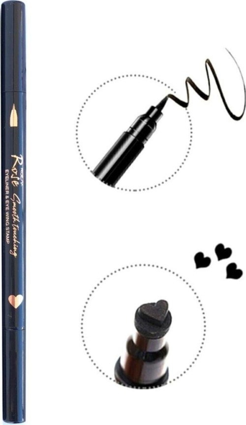 Rose Çift Uçlu Kalp Desenli Eyeliner