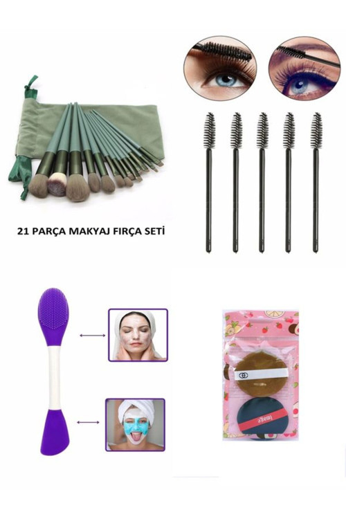 21 Parça Makyaj Fırça Seti ( Fiyat Avantajlı Set )
