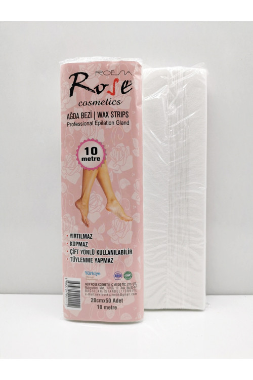 Rose 10 Metre Tüm Ciltler İçin Ağda Uygulama Bezi - Dilimli Ağda Bezi