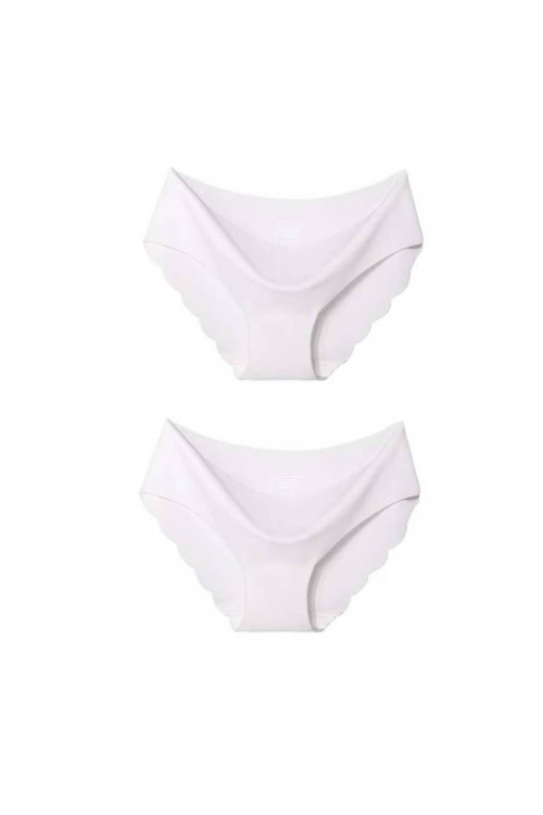 Kadın Lazer Kesim Dalgalı Kenar İz Yapmaz Külot 2 Adet