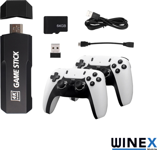 Arcade 2024 4KHD Emuelec Retro Game Stick 90 lı Yıllar Atari Makinesı Oyunları 20600 Oyunlu Konsol M8PRO