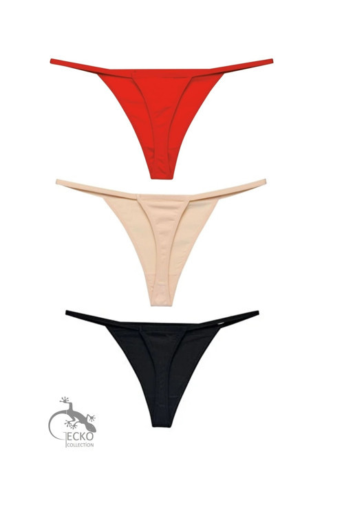 String Tanga Kadın Ipli Ip Lastikli 3 Adet
