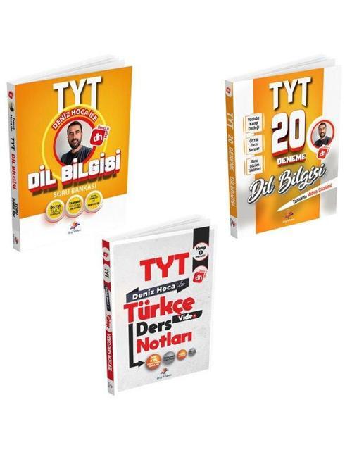 Dizgi 2024 Deniz Hoca TYT Dil Bilgisi Soru + Deneme + Türkçe Video Ders Notları Seti