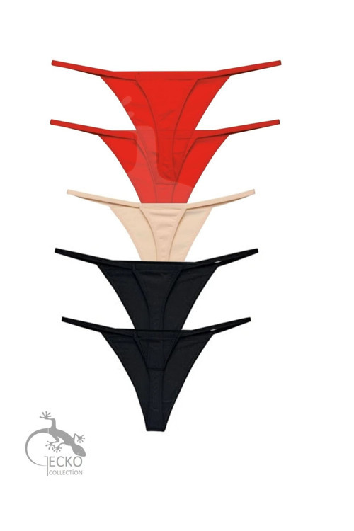 String Tanga Kadın Külot Ipli Ip Lastikli 5 Adet