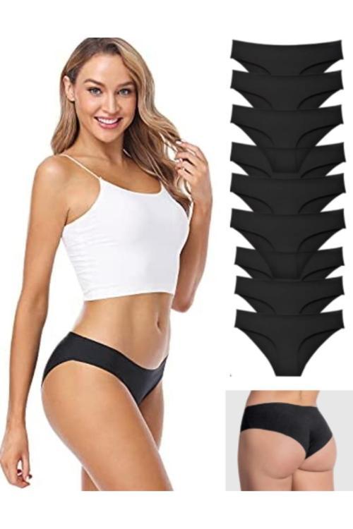 Lazer Kesim Dikişsiz Esnek Iz Yapmayan Kadın Külot 9 Adet