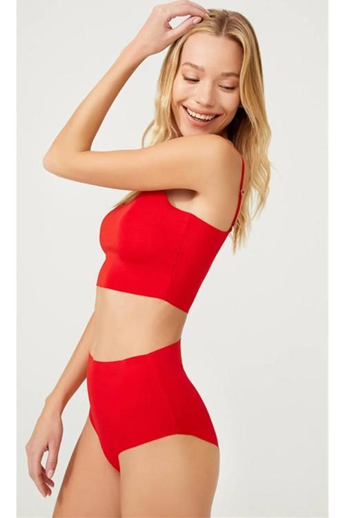 Gecko Kadın Extra Yüksek Bel Toparlayıcı Korse Lazer Kesim Külot