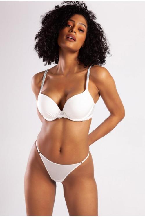 Gecko Kadın String Tanga Halka Detaylı İp Lastikli Külot