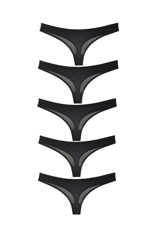 Gecko Kadın String Tanga Lastikli Külot 5 Adet