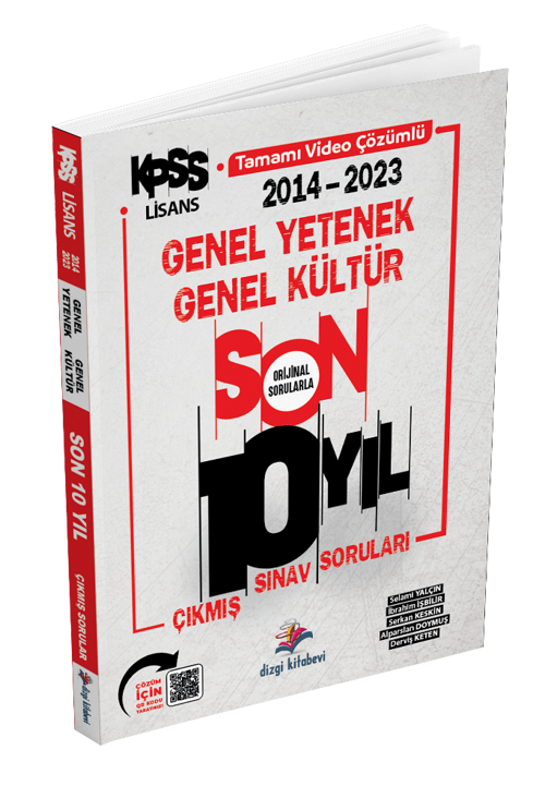 Dizgi Kitap KPSS Genel Yetenek Genel Kültür Son 10 Yıl Çıkmış Sorular Video Çözümlü Yayınları