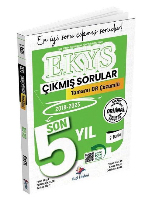 Dizgi Kitap MEB EKYS Müdür ve Yardımcılığı Son 5 Yıl Çıkmış Sorular QR Çözümlü
