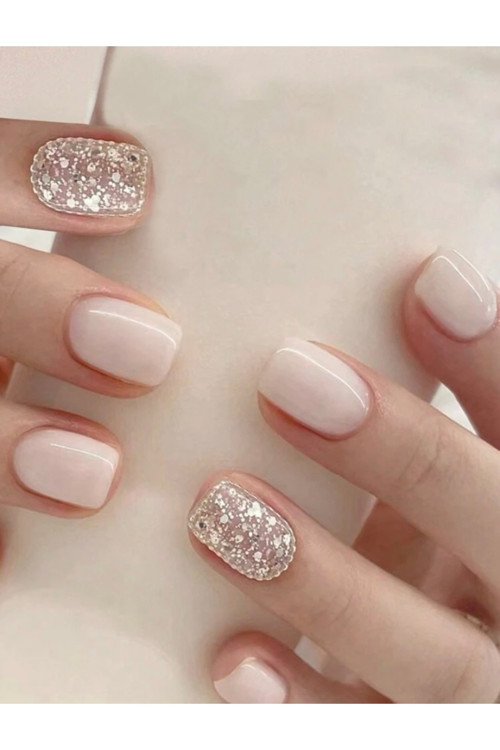 Vanilla Avenue Pembe Desenli Kendinden Yapışkanlı Tırnak Seti 24 Adet