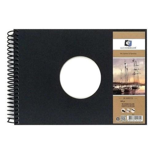 Watercolor Sketchbook Sert Kapak Spiralli Sulu Boya Defteri 300 gr. A4 20 yaprak