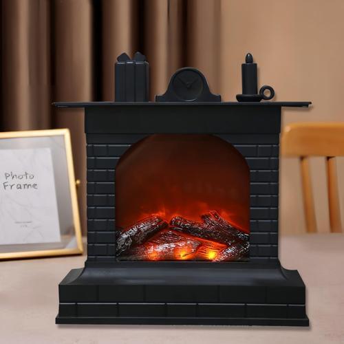 DEKORATİF LED IŞIKLI ŞÖMİNE (USBLİ)