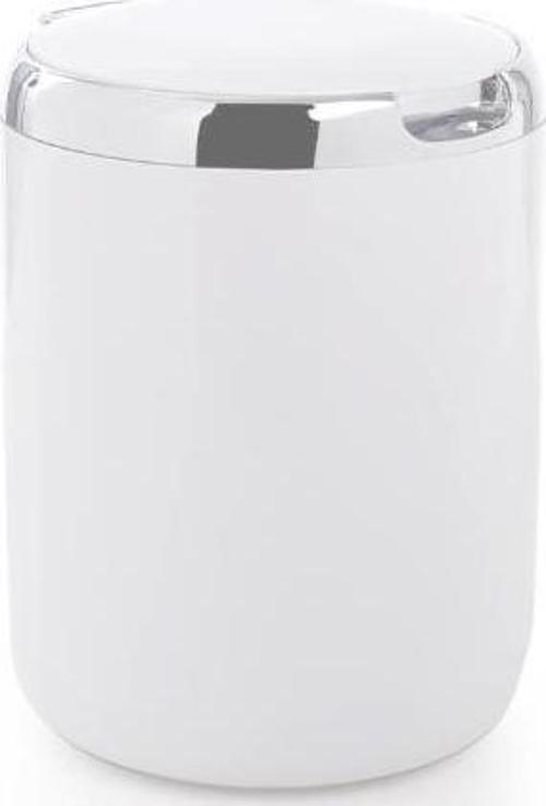 Plastik Kapaklı Çöp Kovası 3 Lt Pasifik Beyaz
