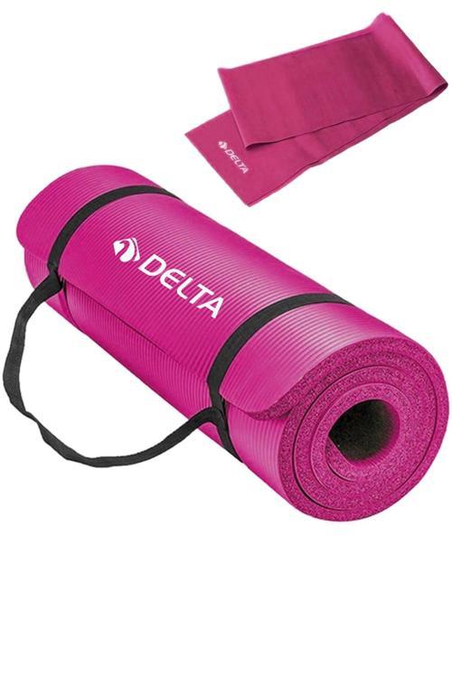 1.5 Cm Taşıma Askılı Pilates Minderi Egzersiz Yoga Matı 15 Mm, 120X15 Cm Plates Bandı Lastiği