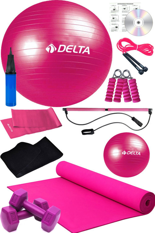 12 Li Pilates Studio Aleti Barı Pilates Seti Pilates Minderi 1 Kg Dambıl Plates Topu Seti