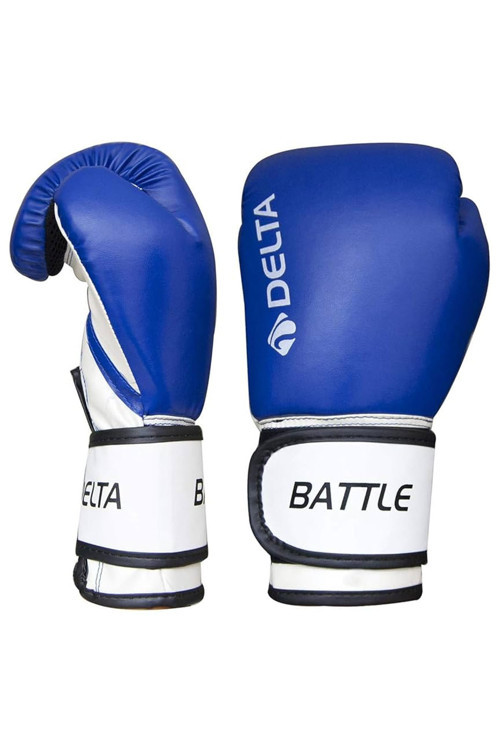 Boks Eldiveni Battle Mavi 8 Oz & 45–65 Kg Sporcular İçin Kick Boks, Muay Thai, Sparring Eldiven