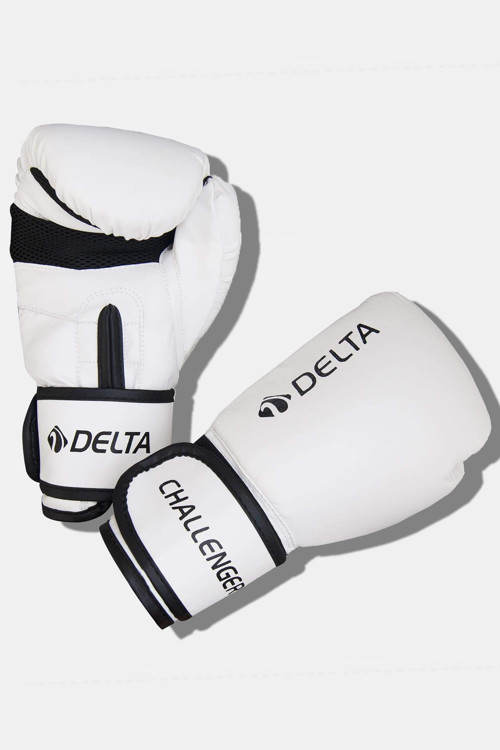 Challenger Beyaz Boks Eldiveni 4 Oz – Dayanıklı Deri, Çocuk & Genç Sporcular İçin Antreman Eldiveni