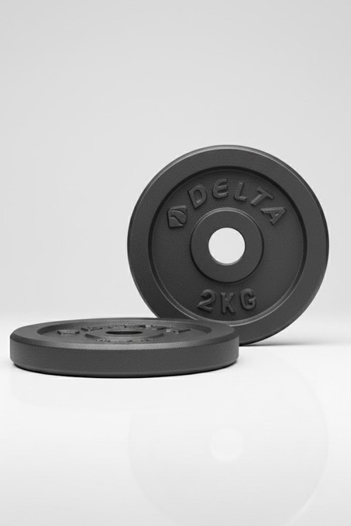 Döküm Plaka Gri 2 Kg X 2 Adet Toplam 4 Kg | Ağırlık Dambıl Plakası Dayanıklı Ve Ergonomik Set