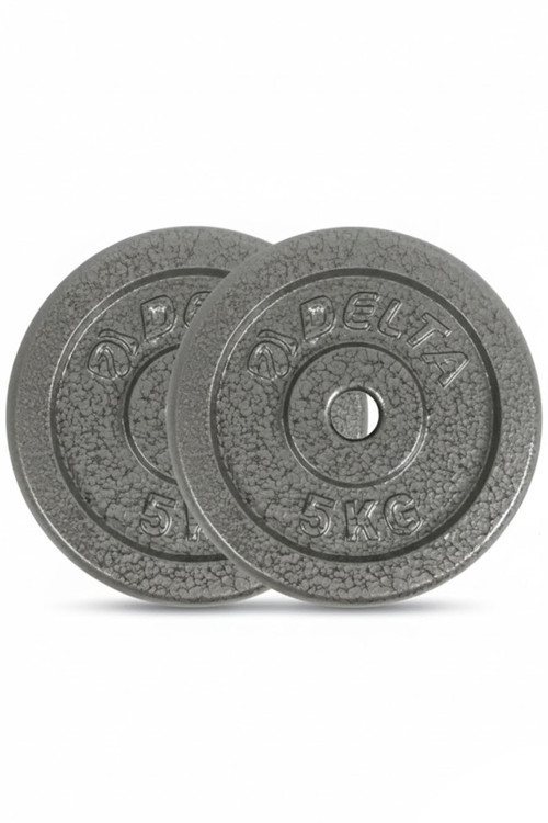 Döküm Plaka Gri 5 Kg X 2 Adet Toplam 10 Kg | Ağırlık Dambıl Plakası Dayanıklı Ve Ergonomik Set