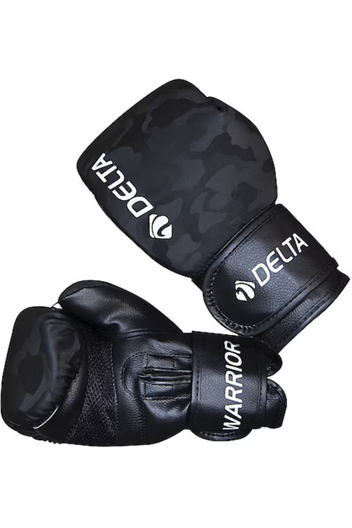 Siyah Warrior Kamuflaj Boks Eldiveni 4 Oz – Çocuk Ve Gençler İçin Kick Boks, Muay Thai, Antrenman