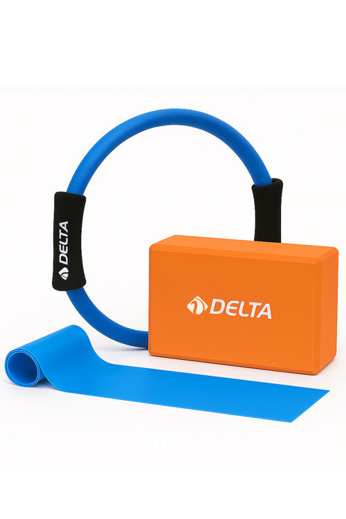 Yoga Pilates Seti – Pilates Çemberi + Yoga Blok + 120 X 15 Cm Bant Plates Lastiği