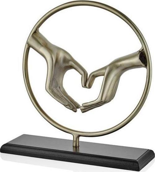 Hands Gold Black Dekor 41X13X43 cm