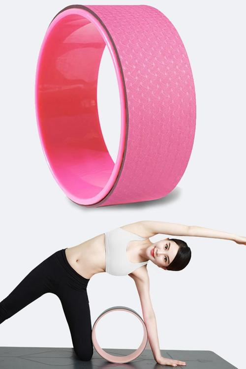 Yoga Wheel Yoga Tekerleği Yoga Ve Pilates Halkası Yoga Çemberi Balance Full Pembe