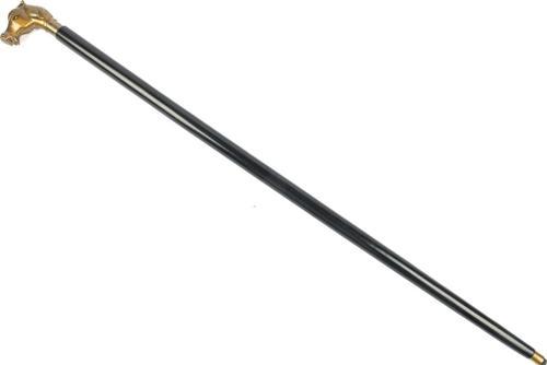 Antik Gold Dekor At Figürlü Baston 95cm
