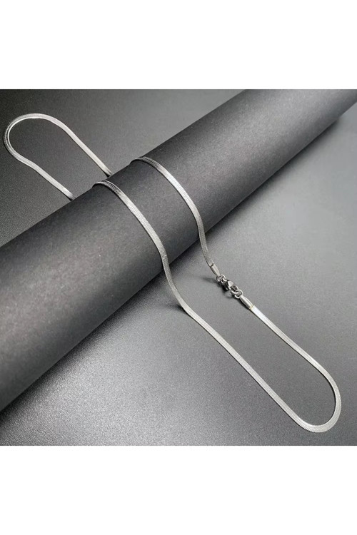 Kararmaz Çelik İtalyan Zincir Kolye - 60 Cm/3Mm